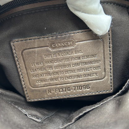 COACH コーチ ブリーカー レザー スウェード クロスボディ ショルダーバッグ 71096 ユニセックス ブラウン 本革 鞄 ブランド  中古 W４