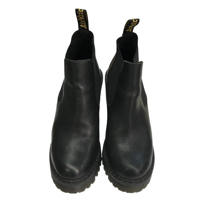 Dr.Martens ドクターマーチン HURSTON サイドゴアブーツ レディース レザー ヒール チェルシーブーツ ブラック UK5 中古 T1
