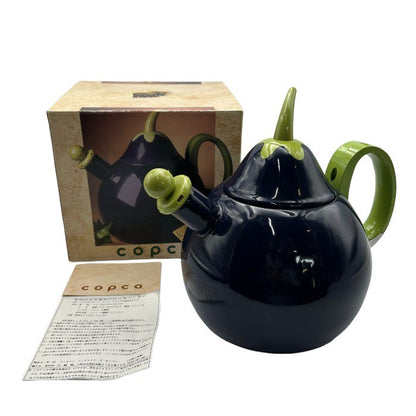 copco コプコ なすび型 ホーローケトル やかん レトロ かわいい おしゃれ キッチン雑貨 中古 W４