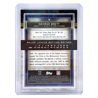 TOPPS MLBカード MUSEUM COLLECTION GEORGE BRETT KANSAS CITY ROYALS /150 #76 中古 IT1