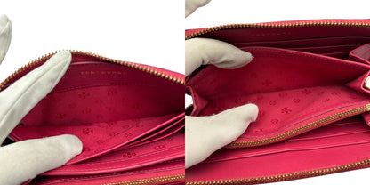 TORYBURCH トリーバーチ キルティング 長財布 ピンク ブランド 財布 レザー かわいい ラウンドファスナー 中古 W４
