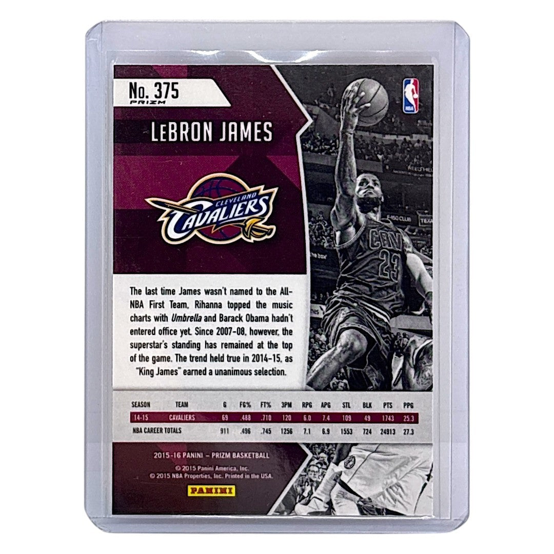 PANINI NBAカード PRIZM ALL-NBA FIRST TEAM LEBRON JAMES CAVALIERS #375 中古 IT1