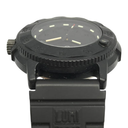 LUMINOX Original Navy Seal 3000 EVO Series 腕時計 メンズ アナログ クォーツ ラバーバンド 発光インデックス ネイビーシールズ ミリタリー ブラック 中古 T1