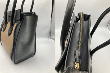CELINE セリーヌ ラゲージ マイクロ ショッパー ハンドバッグ 中古 D4