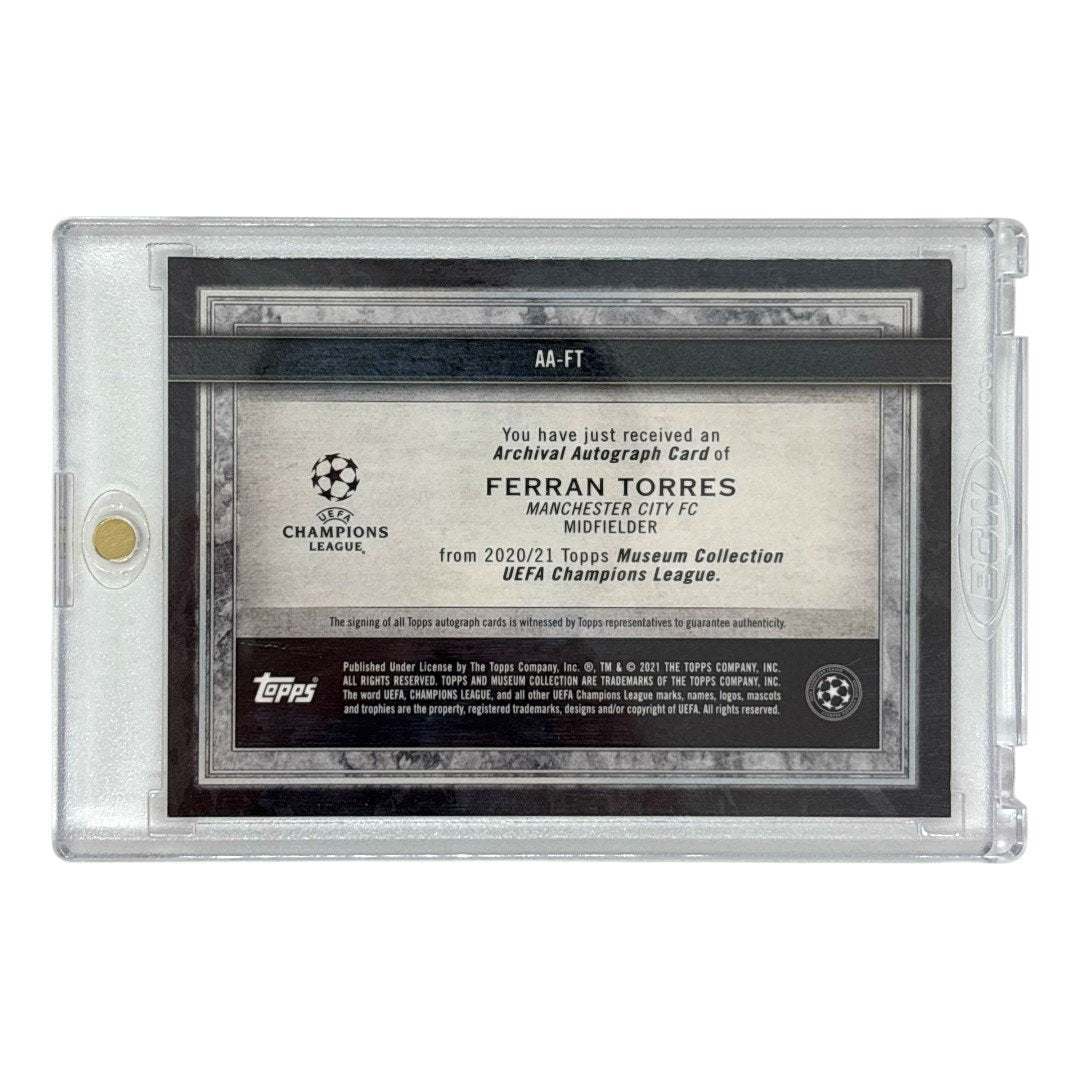 TOPPS サッカーカード MUSEUM COLLECTION FERRAN TORRES MANCHESTER CITY /50 #AA-FT 中古 IT1
