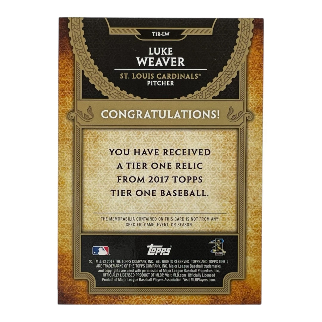 TOPPS MLBカード TIER 1 LUKE WEAVER ST. LOUIS CARDINALS /331 #T1R-LW 中古 IT2