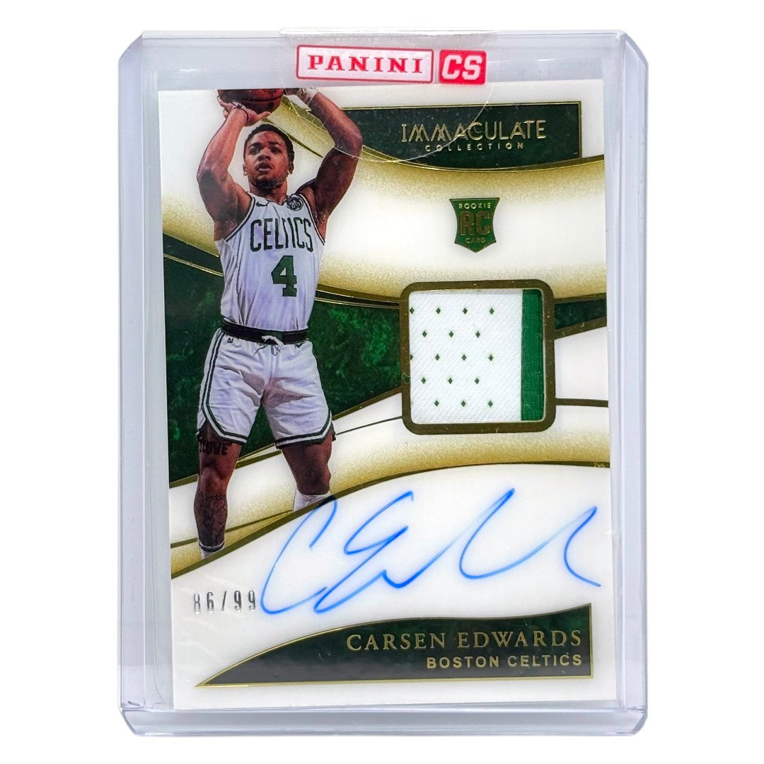未開封品 PANINI NBAカード IMMACULATE COLLECTION CARSEN EDWARDS BOSTON CELTICS /99 #121 中古 IT1