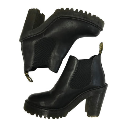 Dr.Martens ドクターマーチン HURSTON サイドゴアブーツ レディース レザー ヒール チェルシーブーツ ブラック UK5 中古 T1