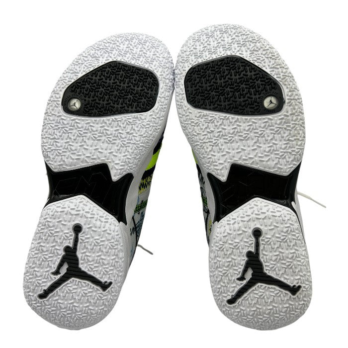 NIKE ナイキ Jordan Why Not Zer0.4 Graffiti スニーカー DD4886-007 27.5cm 靴 シューズ メンズ 総柄 ジョーダン 中古 W４