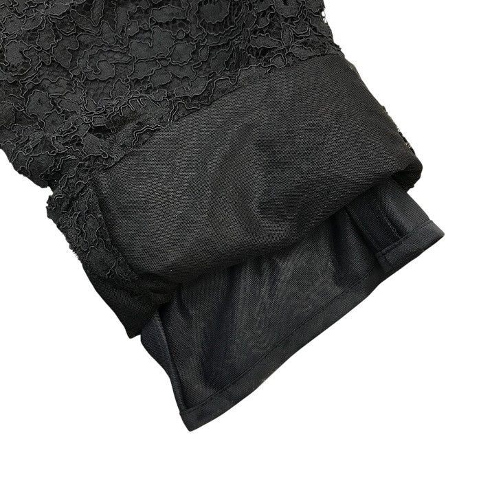 Rene ルネ テーパードパンツ レディース コットン 総レース ウエストゴム クロップド ブラック 36サイズ 6145090 中古 T1