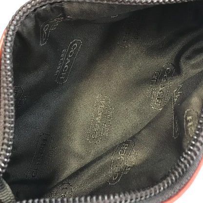 COACH コーチ ゴルフボール/ティーケース セット レザー エンボス ポーチ マーカー フォーク 中古 T1