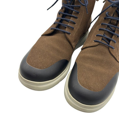 Salvatore Ferragamo サルヴァトーレ フェラガモ スエード ハイカット スニーカー 7.5(約25.5cm) 靴 シューズ メンズ ブラウン 中古 W4