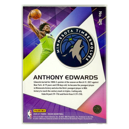 PANINI NBAカード RECON ANTHONY EDWARDS TIMBERWOLVES #125 中古 IT1