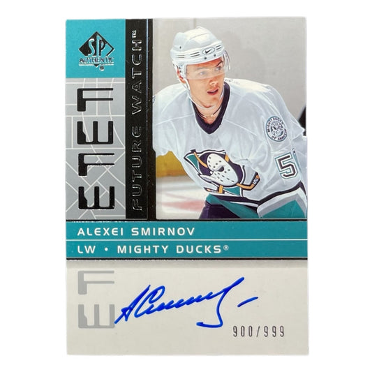 UPPER DECK NHLカード SP AUTHENTIC ALEXEI SMIRNOV MIGHTY DUCKS /999 #181 中古 IT2