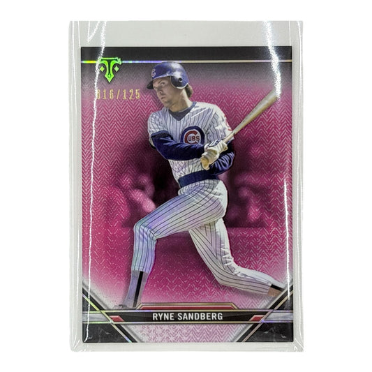 TOPPS MLBカード TRIPLE THREADS RYNE SANDBERG CHICAGO CUBS 016/125 #90 中古 IT1