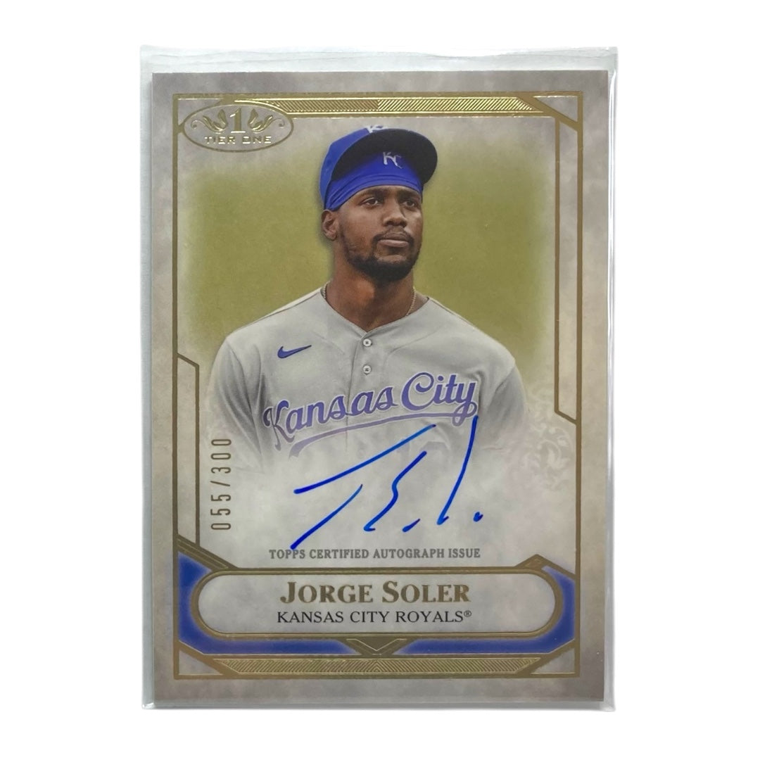 TOPPS MLBカード TIER 1 JORGE SOLER KANSAS CITY ROYALS /300 #T1TA-JOS 中古 IT2