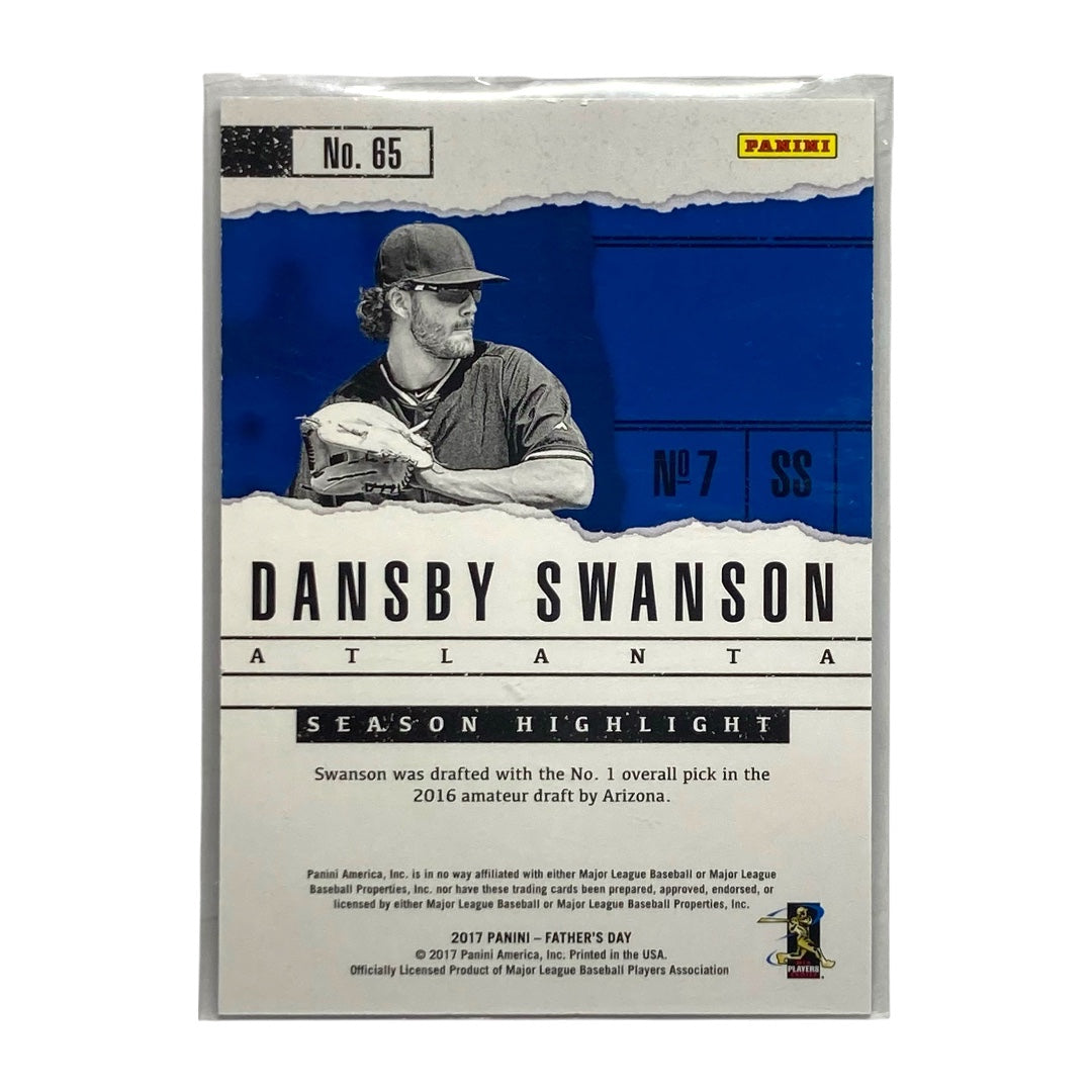 PANINI MLBカード FATHER'S DAY DANSBY SWANSON BRAVES 01/25 #65 中古 IT2