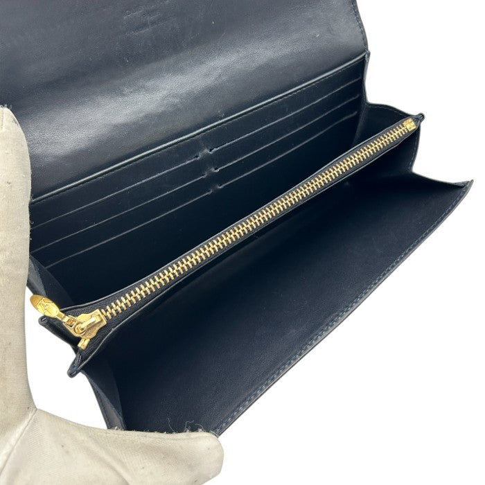 LOUIS VUITTON ルイヴィトン ヴェル二 ポルトフォイユ・サラ 長財布 M90080 ブランド ブラック レディース ホック 中古 W４