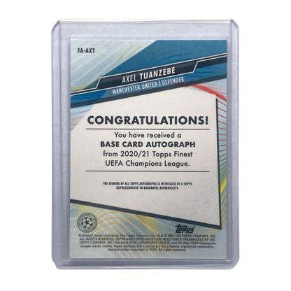 TOPPS サッカーカード FINEST AXEL TUANZEBE MANCHESTER UNITED #FA-AXT 中古 IT2