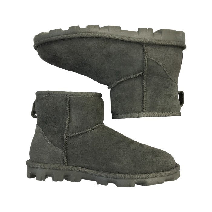 UGG アグ エッセンシャルミニ ムートンブーツ レディース ESSENTIAL MINI ウール グレー 24cm 1016063 中古 T1