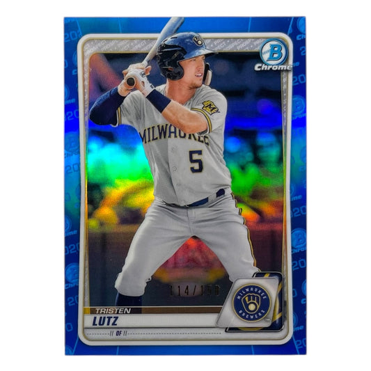 TOPPS MLBカード BOWMAN CHROME TRISTEN LUTZ MILWAUKEE BREWERS /150 #BD-68 中古 IT2