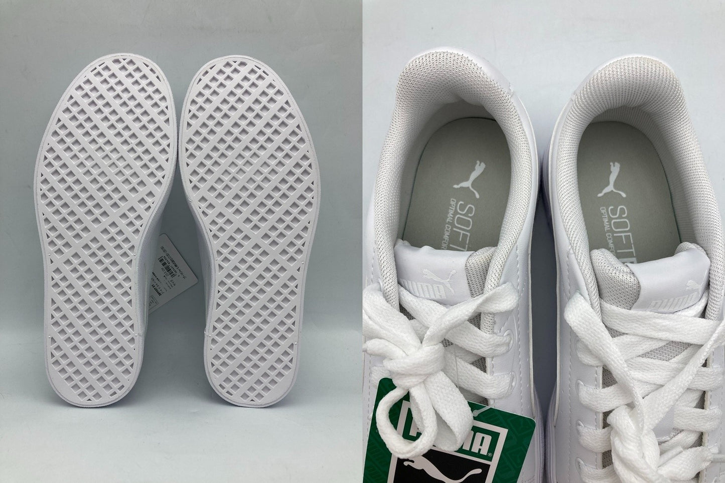 PUMA プーマ V コート バルク スニーカー 389907 01 レディース サイズ23.5cm 中古 D4
