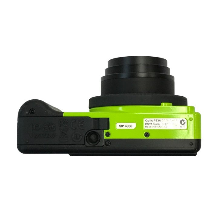 PENTAX Optio コンパクト デジタルカメラ ライム 光学10倍ズーム 1cmマクロ RZ10 中古 T1
