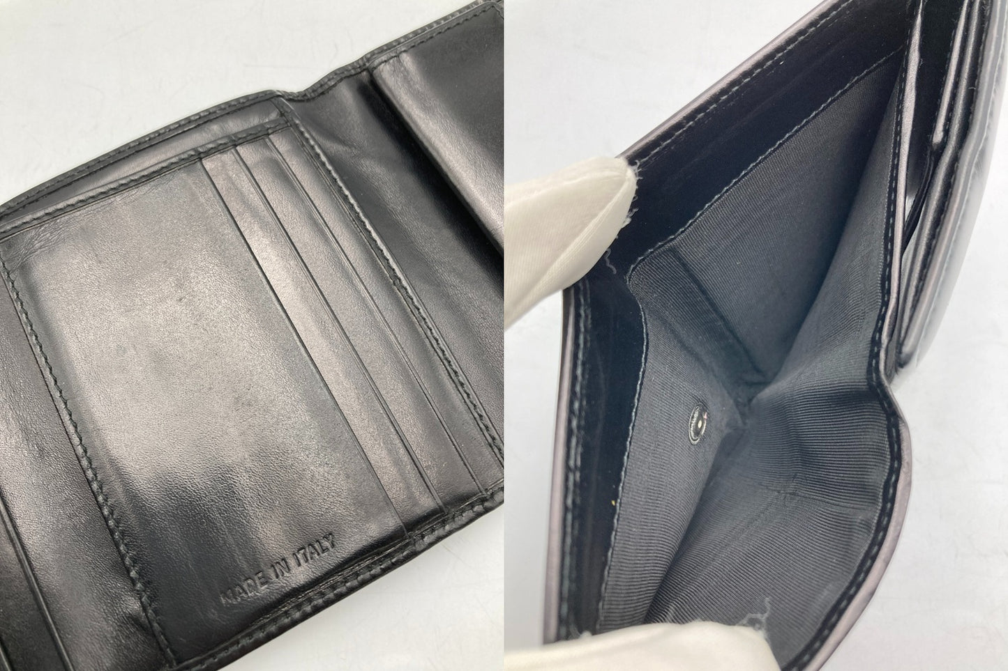 PRADA プラダ レザー 3つ折り財布 中古 D4