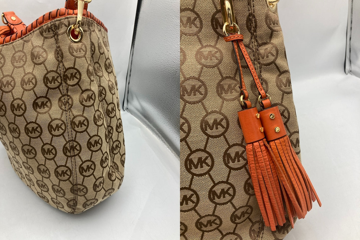 MICHAEL KORS マイケルコース タッセル ワンショルダーバッグ 中古 D4