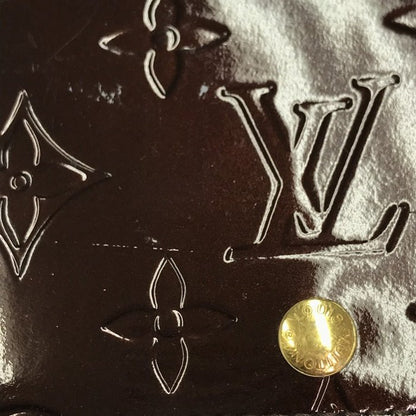 LOUIS VUITTON ルイヴィトン ヴェルニ アンヴェロップ カルト ドゥ ヴィジット カードケース レディース エナメル 名刺/パスケース アマラント M91409 中古 T1