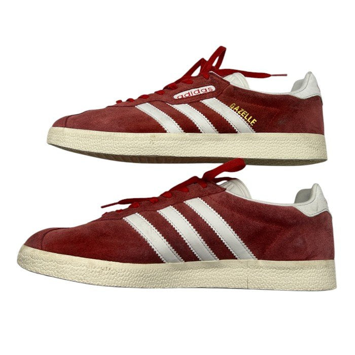adidas アディダスオリジナルス GAZELLE ガゼル スニーカー BB5242 27.5cm 靴 シューズ メンズ レッド スエード 中古 W４