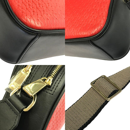 FURLA フルラ LILLI クロスボディ カメラバッグ レディース LILLI ショルダーバッグ 斜め掛け 2コンパートメント バイカラー レッド/ブラック EBJ8LIL 中古 T1