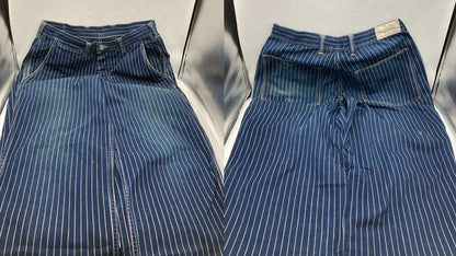 Bootleggers ブートレガーズ ヒッコリー ワークパンツ サイズ34×34 メンズ 中古 D4
