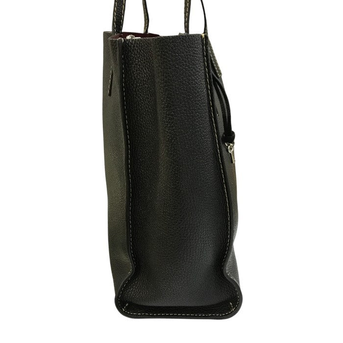 MARC JACOBS マークジェイコブス THE GRIND トートバッグ レディース レザー ショルダー シンプル 通勤 通学 ブラック M0012669 中古 T1