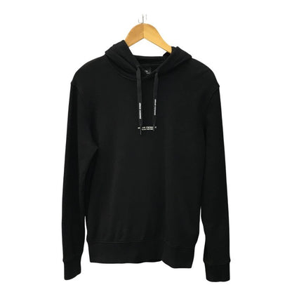 ARMANI EXCHANGE アルマーニエクスチェンジ パーカー メンズ コットン スウェット フーディ ロゴ バックプリント ブラック Mサイズ 8NZM94 ZJKRZ 中古 T1