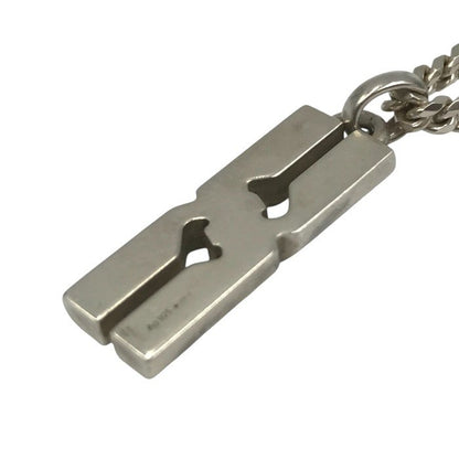 GUCCI グッチ ノットインフィニティ ネックレス シルバー925 喜平チェーン付き AG マット加工 ペンダント 中古 T1