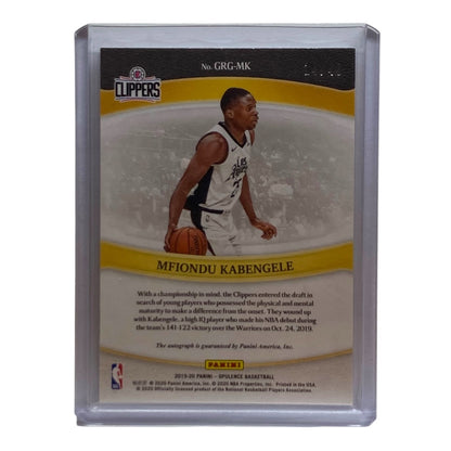 PANINI NBAカード OPULENCE MFIONDU KABENGELE CLIPPERS 14/49 #GRG-MK 中古 IT2