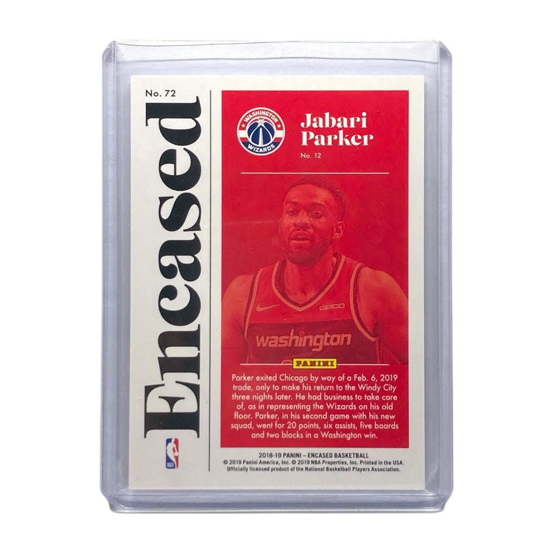 PANINI NBAカード ENCASED JABARI PARKER WIZARDS 09/10 #72 中古 IT2