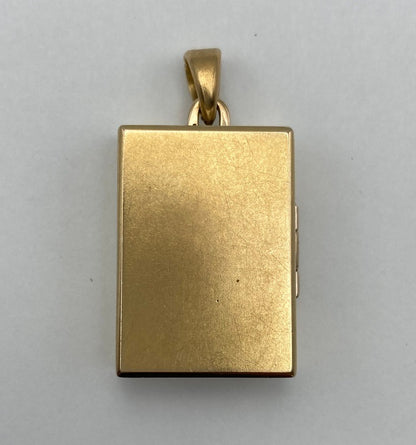 K18 ボックス型 ロケット ペンダントトップ 中古 D4