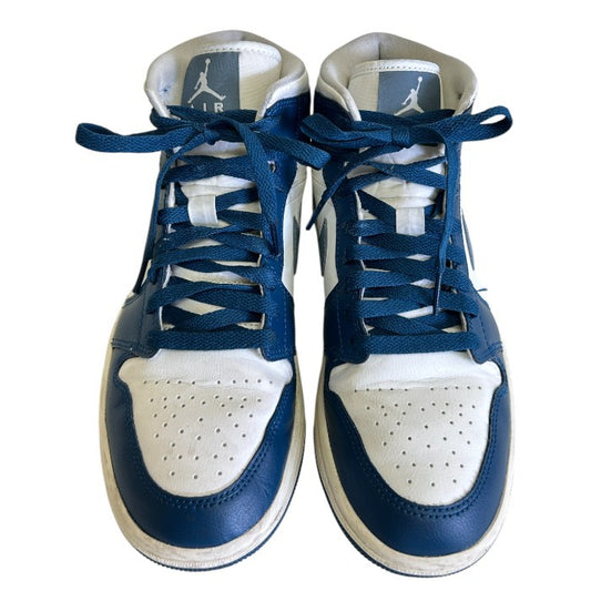 NIKE ナイキ AIR JORDAN エアジョーダン 25cm BQ6472 414 スニーカー 靴 シューズ レディース メンズ ネイビー ホワイト 中古 W1