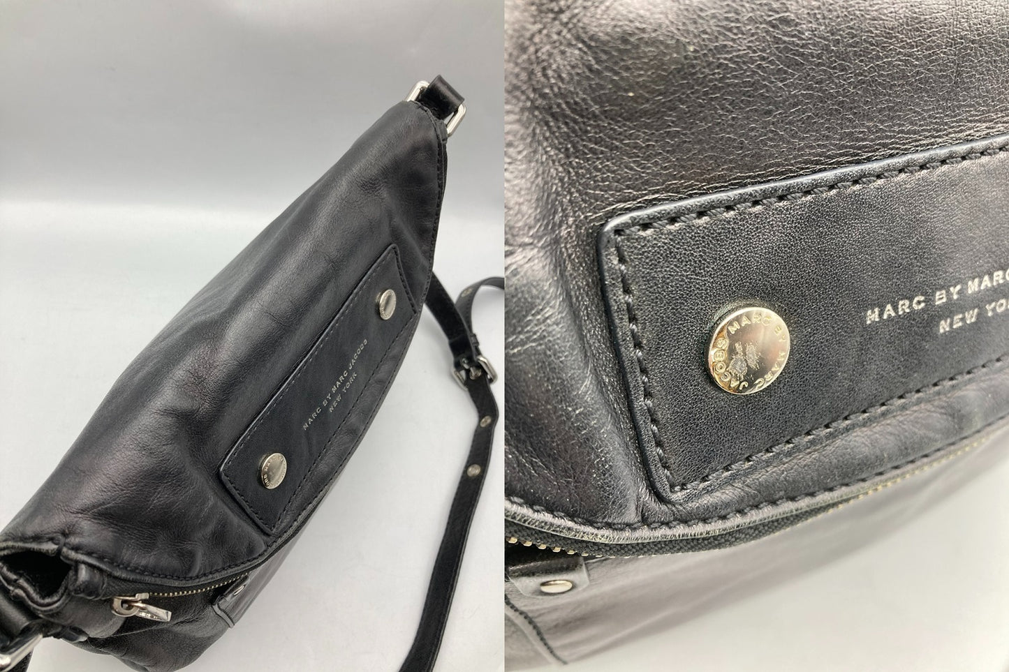 MARC BY MARC JACOBS マークバイ マークジェイコブス プレッピーレザー ナターシャ ショルダーバッグ 中古 D4
