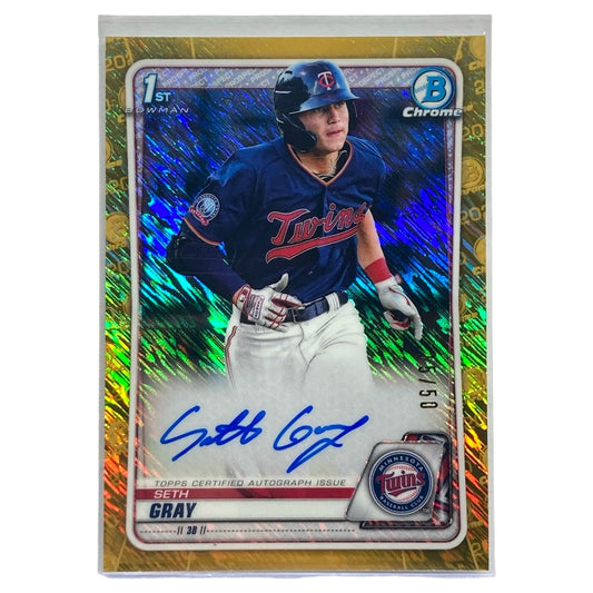 TOPPS MLBカード BOWMAN CHROME SETH GRAY TWINS 15/50 #CPA-SG 中古 IT2