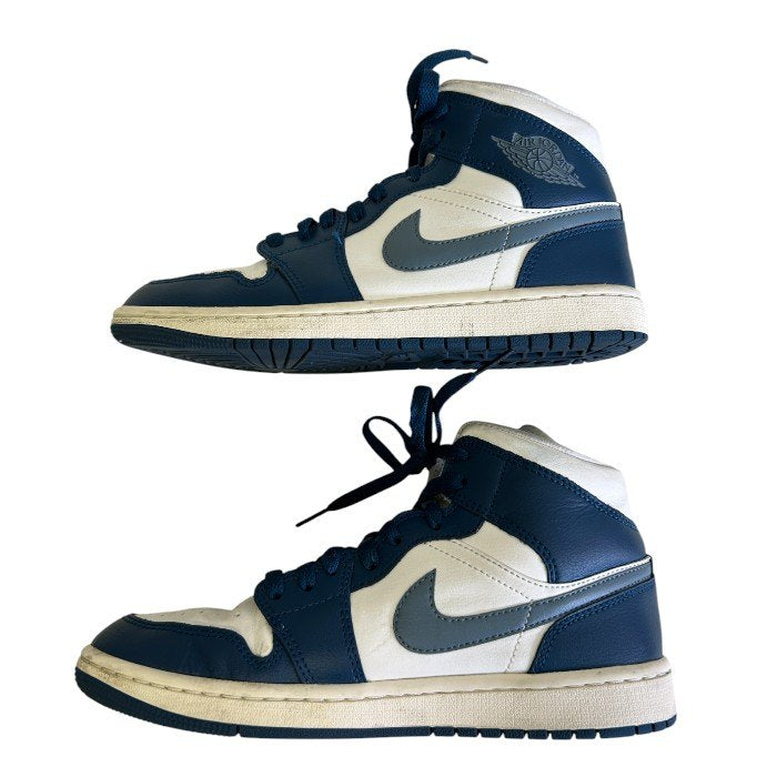 NIKE ナイキ AIR JORDAN エアジョーダン 25cm BQ6472 414 スニーカー 靴 シューズ レディース メンズ ネイビー ホワイト 中古 W1