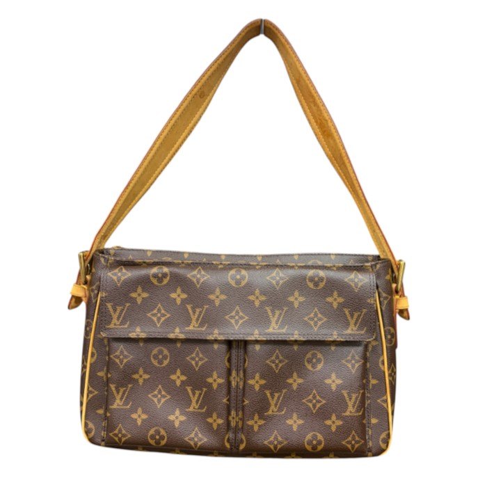 LOUIS VUITTON ルイヴィトン モノグラム ヴィバ・シテ GM ショルダーバッグ M51163 鞄 ブランド 肩掛け レディース 中古 W４