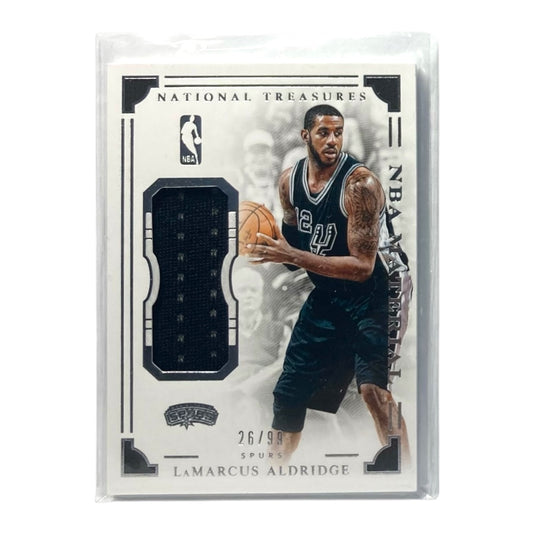 PANINI NBAカード NATIONAL TREASURES LAMARCUS ALDRIDGE SAN ANTONIO SPURS /99 #9 中古 IT2
