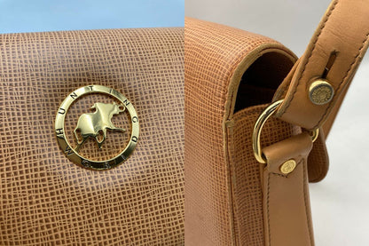 HUNTING WORLD ハンティングワールド レザー ショルダーバッグ 中古 D4