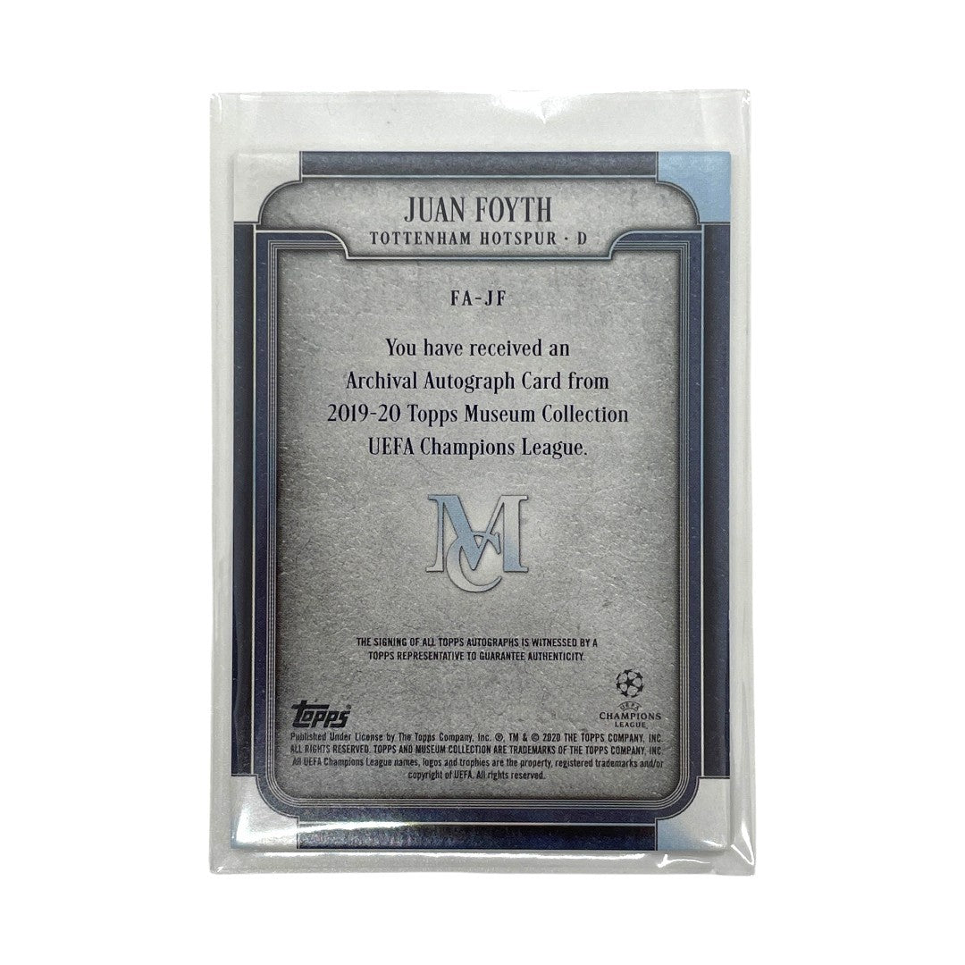 TOPPS サッカーカード MUSEUM COLLECTION ARCHIVAL AUTOGRAPH JUAN FOYTH TOTTENHAM HOTSPUR 06/25 #FA-JF 中古 IT1