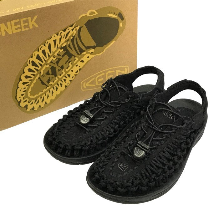 KEEN キーン ユニーク サンダル レディース スニーカー UNEEK バンジーコード ブラック 1014099 中古 T1