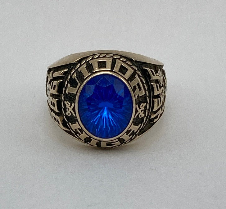 JOSTENS ジャスティンズ VIDOR HIGH ビダー・ハイスクール 1988年 カレッジリング 20号 合金 中古 D4