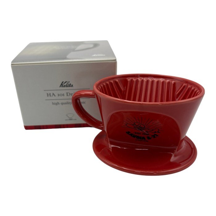 Kalita カリタ ドリッパー 波佐見焼 紅の豚 101 3750 コーヒー用品 ジブリ コラボ 3つ穴 磁器 中古 W４